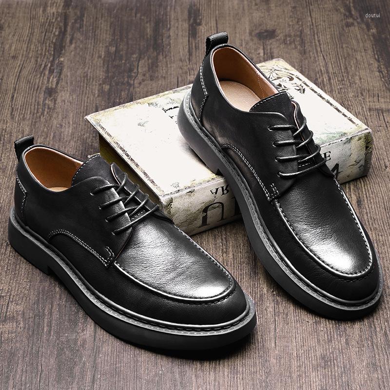 Dress Shoes High Quality Genuine Leather Autumn Winter British Retro Men Cowhide Breathable Lace-Up Business, Black
Dress Shoes High Quality Genuine Leather Autumn Winter British Retro Men Cowhide Breathable Lace-Up Business, Black