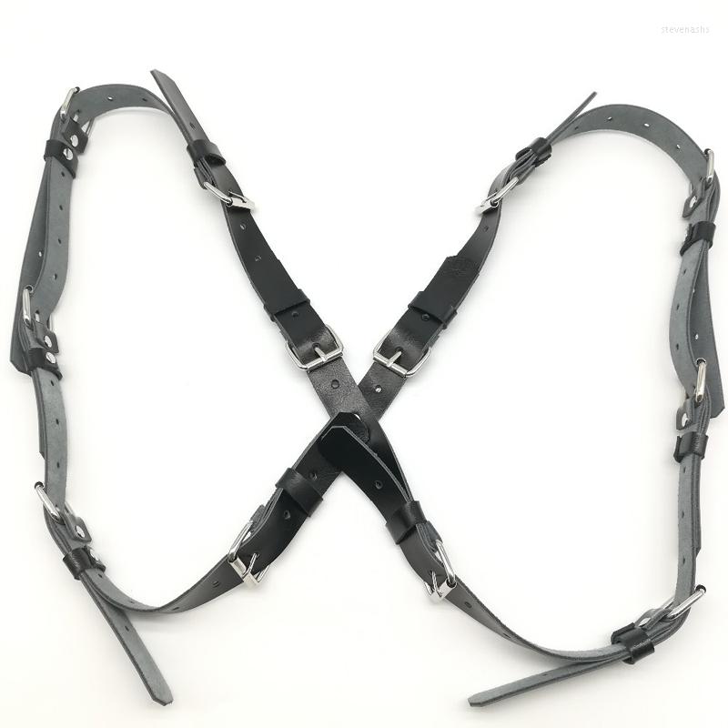 Belts Men's Black Punk Faux Leather Body Belt Harness Gothic Bondage Chest Adjustable Cross Back Shoulder Straps With Buckle
Belts Men's Black Punk Faux Leather Body Belt Harness Gothic Bondage Chest Adjustable Cross Back Shoulder Straps With Buckle