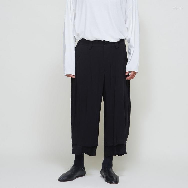 Men' Pants 2022 Men' Casual Wide-leg Trousers Nine Minutes Double Thin Summer, Black
Men' Pants 2022 Men' Casual Wide-leg Trousers Nine Minutes Double Thin Summer, Black