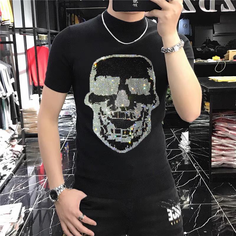 Men's Sweaters Luxury Trend Short Sleeve Sweater Men's Exclusive Bottoming Knit Semi-High Collar Solid Color Simple High Elastic, As shown asian size
Men's Sweaters Luxury Trend Short Sleeve Sweater Men's Exclusive Bottoming Knit Semi-High Collar Solid Color Simple High Elastic, As shown asian size