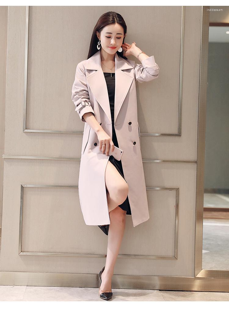Women's Trench Coats 2022 Spring Brand Women Fashion Windbreaker Coat Solid Color Double-Breasted High Quality Long Female F143, Black
Women's Trench Coats 2022 Spring Brand Women Fashion Windbreaker Coat Solid Color Double-Breasted High Quality Long Female F143, Black