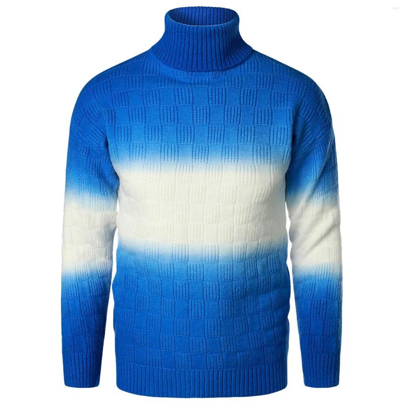 Men's Sweaters Mens Autumn And Winter Fashion Casual Knitted Wool Turtleneck Gradient Bright Color Sweater Jacket Top, Blue
Men's Sweaters Mens Autumn And Winter Fashion Casual Knitted Wool Turtleneck Gradient Bright Color Sweater Jacket Top, Blue