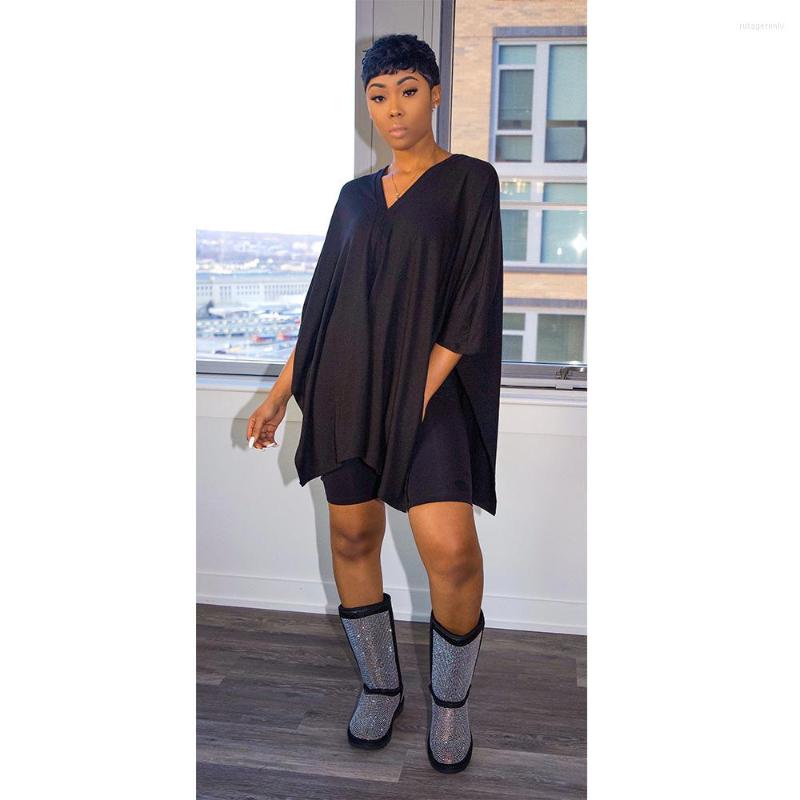 Women' Tracksuits Summer Ladies Sexy V-Neck Two-Piece Pure Color Female Short Suit, Black
Women' Tracksuits Summer Ladies Sexy V-Neck Two-Piece Pure Color Female Short Suit, Black