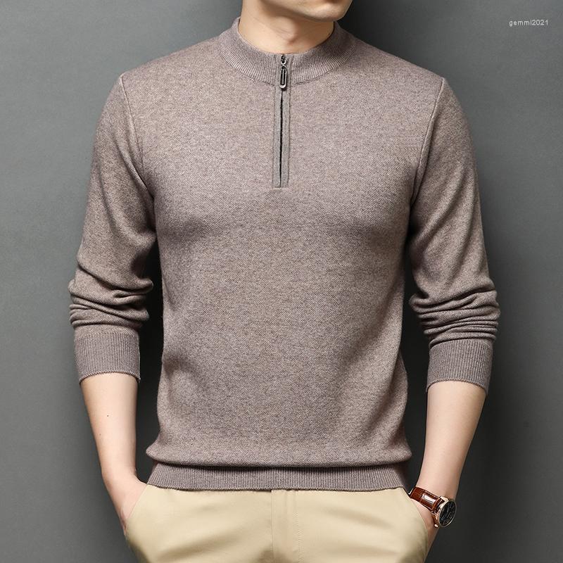 Men' Sweaters Man Thick Zipper Sweater Winter Autumn Mock Neck Warm Long Sleeve Casual Solid Color Male Jumpers, Black
Men' Sweaters Man Thick Zipper Sweater Winter Autumn Mock Neck Warm Long Sleeve Casual Solid Color Male Jumpers, Black
