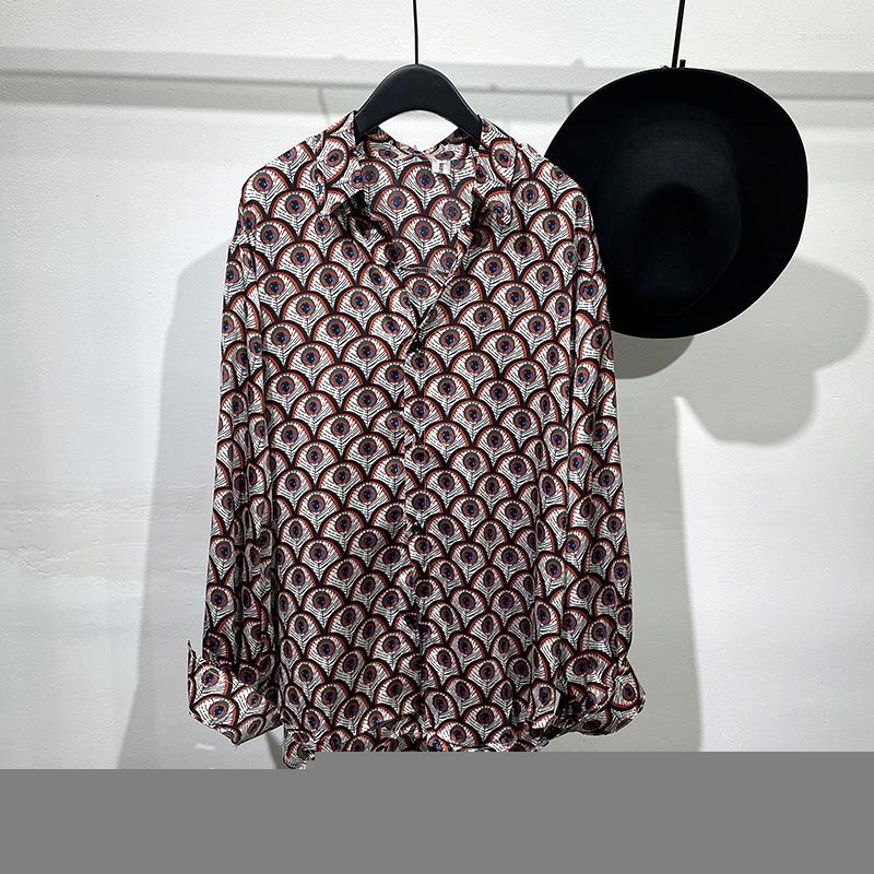 Men's Casual Shirts Autumn Simple Street Style Peacock Feather Printed Long-sleeved Shirt High Trend Top, Red
Men's Casual Shirts Autumn Simple Street Style Peacock Feather Printed Long-sleeved Shirt High Trend Top, Red