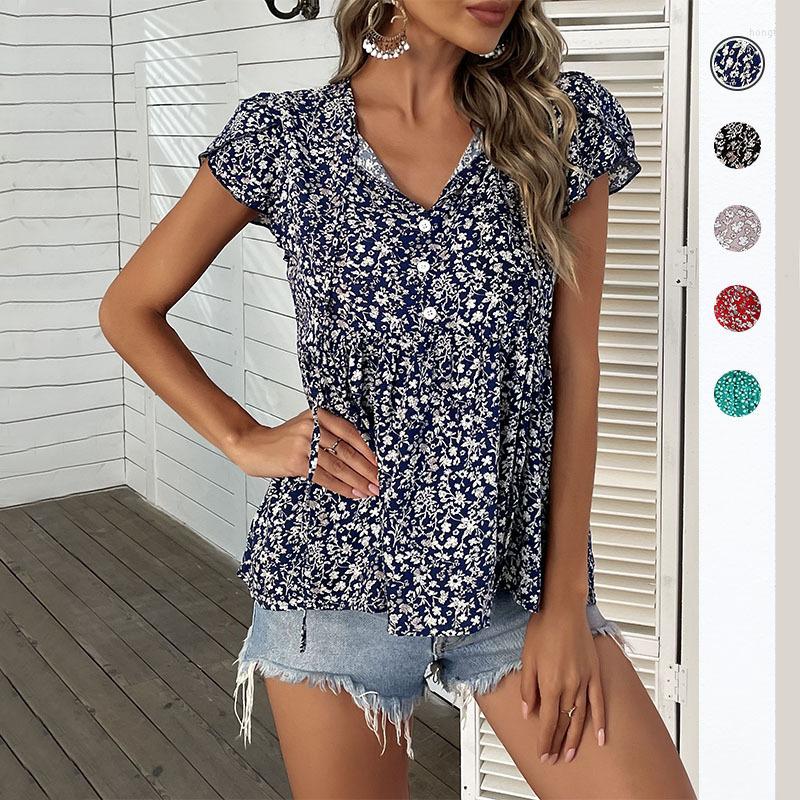 Women' Blouses Women Floral Print Button Blouse Shirts Summer O-Neck Ruffle Sleeveless Loose Pleated Tops BFZY-8046, Green
Women' Blouses Women Floral Print Button Blouse Shirts Summer O-Neck Ruffle Sleeveless Loose Pleated Tops BFZY-8046, Green