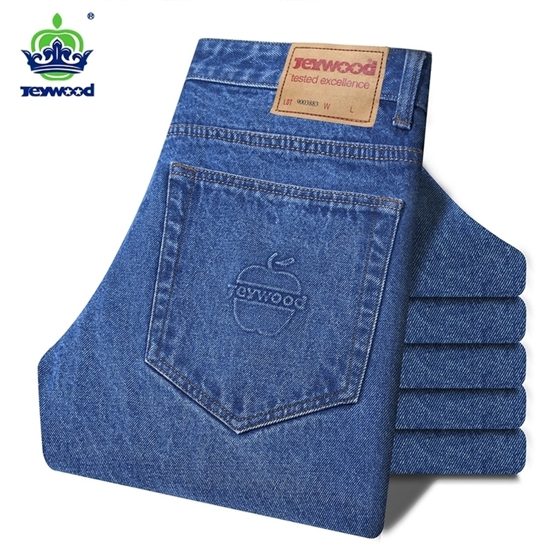 Men's Jeans JEYWOOD Brand Classic 99%Cotton Men Business Spring Autumn Loose Straight Denim Pants Overalls Trousers Large size 40 42 221108, Blue black
Men's Jeans JEYWOOD Brand Classic 99%Cotton Men Business Spring Autumn Loose Straight Denim Pants Overalls Trousers Large size 40 42 221108, Blue black