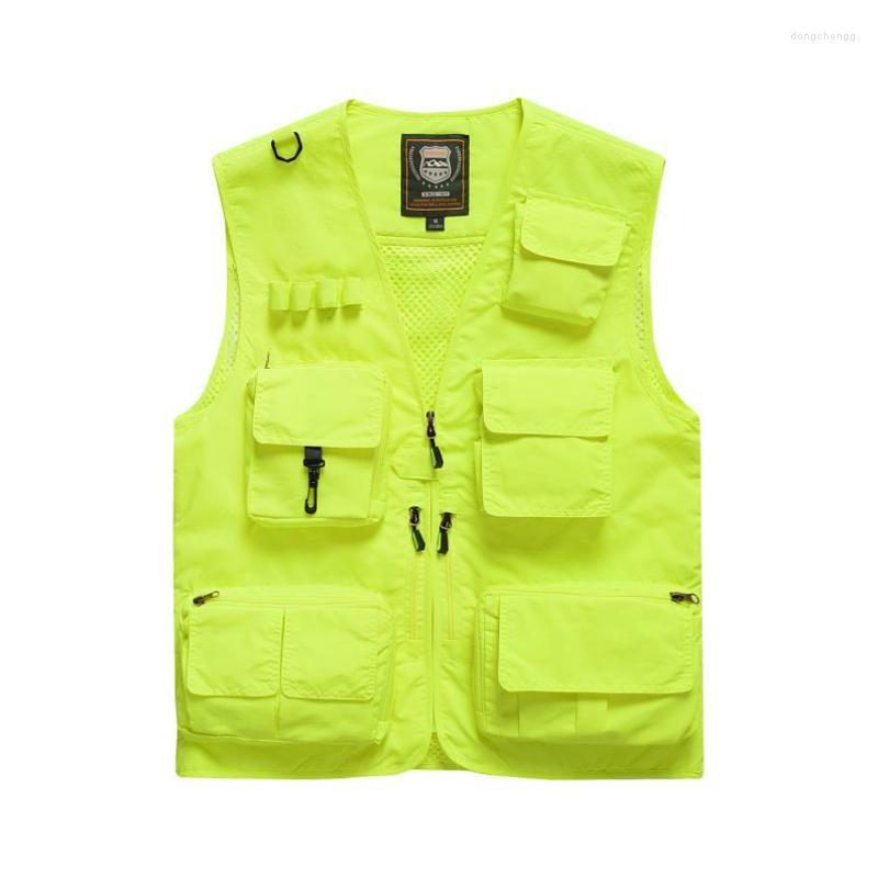 Men's Vests 7XL Casual Vest Solid Color Loose Multi-pocket Outdoor Mountaineering Tactical Sports Top Men Fishing Camera, Neon yellow
Men's Vests 7XL Casual Vest Solid Color Loose Multi-pocket Outdoor Mountaineering Tactical Sports Top Men Fishing Camera, Neon yellow