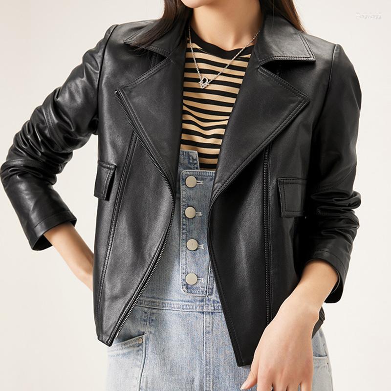 Women's Leather Women Genuine Jackets Simple Solid Retro Sheepskin Crop Coats Vintage Jacket Fashion 2022 Autumn Winter CL4018, Black
Women's Leather Women Genuine Jackets Simple Solid Retro Sheepskin Crop Coats Vintage Jacket Fashion 2022 Autumn Winter CL4018, Black