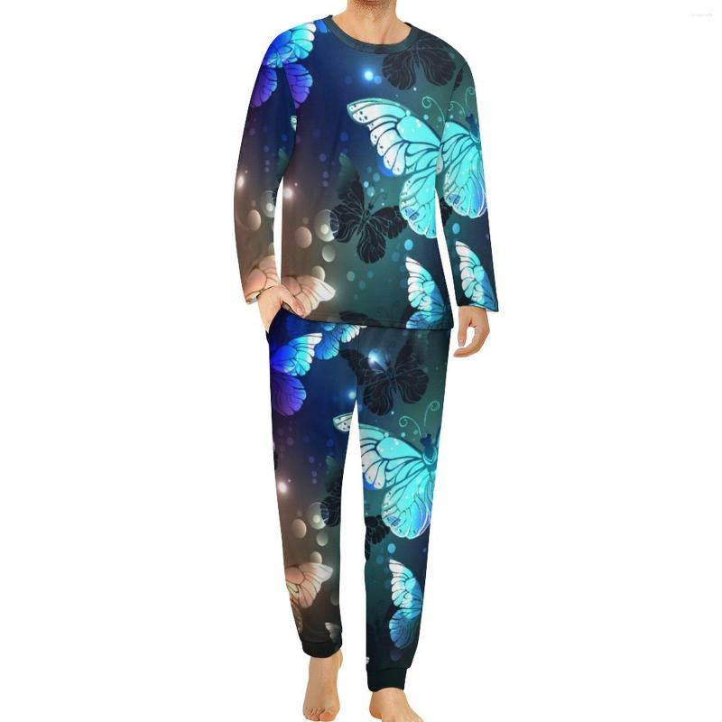 Men' Sleepwear Night Butterfly Pajamas Animal Print Men Long Sleeve Romantic Pajama Sets Two Piece Leisure Spring Birthday Gift, Style-10
Men' Sleepwear Night Butterfly Pajamas Animal Print Men Long Sleeve Romantic Pajama Sets Two Piece Leisure Spring Birthday Gift, Style-10