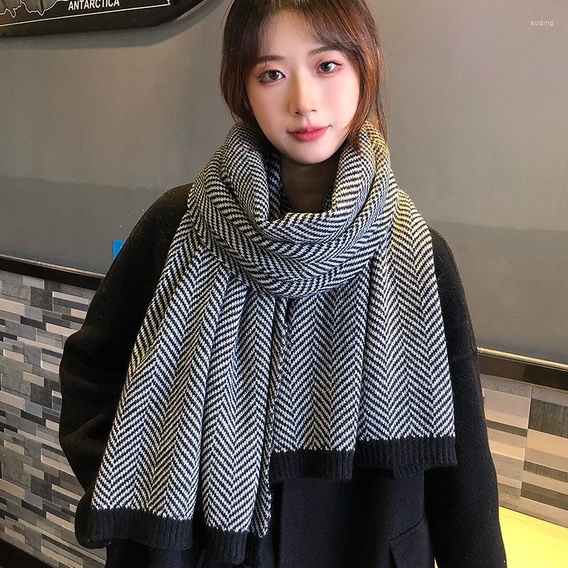 Scarves 2022 Cold-proof Classic Online Celebrity Scarf Female Autumn And Winter Korean Couple Fashion Warm Knitted Male Spot
Scarves 2022 Cold-proof Classic Online Celebrity Scarf Female Autumn And Winter Korean Couple Fashion Warm Knitted Male Spot