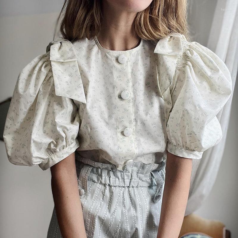 Women' Blouses Spring Summer Fashion Elegant French Romantic Floral Print Vintage Shirt Female Bow Puff Sleeve Single Breasted Women, White
Women' Blouses Spring Summer Fashion Elegant French Romantic Floral Print Vintage Shirt Female Bow Puff Sleeve Single Breasted Women, White