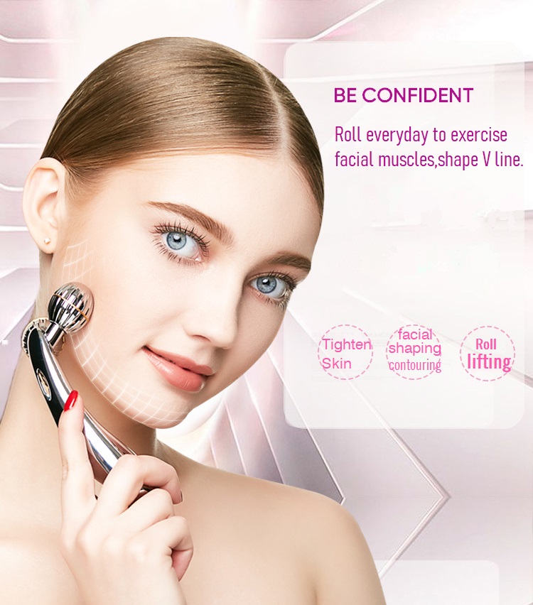 hand held facial massager roller face lifting massage ball shaper tool