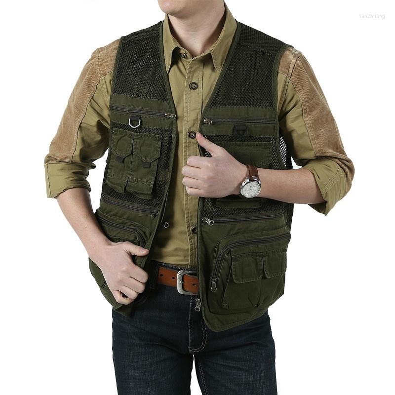 Men's Vests Brand Mens Sleeveless Jacket Cotton Casual Multi Pocket Vest Men Plus Size -3XL Travel Journalist Waistcoat Coat, Army green
Men's Vests Brand Mens Sleeveless Jacket Cotton Casual Multi Pocket Vest Men Plus Size -3XL Travel Journalist Waistcoat Coat, Army green