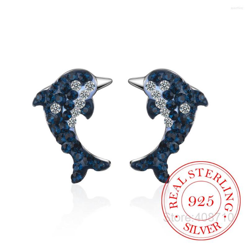 Stud Earrings Blue Artificial Crystal Dolphin Net Red Trendy 925 Sterling Silver For Women S-E720
Stud Earrings Blue Artificial Crystal Dolphin Net Red Trendy 925 Sterling Silver For Women S-E720