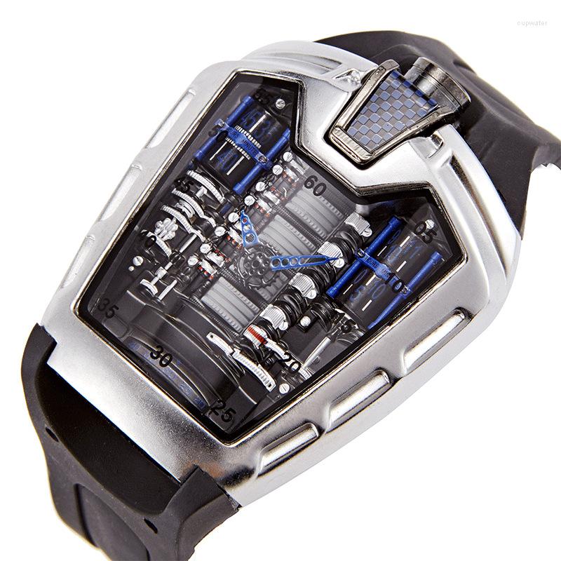 Wristwatches Men Watch Fashion Bezel Engine Concept Quartz Masculine Sport Waterproof Wristwatch, Yl
Wristwatches Men Watch Fashion Bezel Engine Concept Quartz Masculine Sport Waterproof Wristwatch, Yl