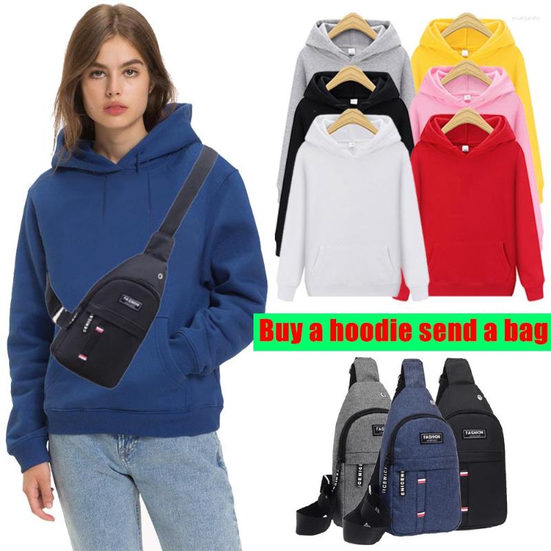 Women' Hoodies Women' Sporty Warm Sweatshirt Woman Clothing Loose Fleece Hoodie 7 Colors Send Chest Bag, White-style 2
Women' Hoodies Women' Sporty Warm Sweatshirt Woman Clothing Loose Fleece Hoodie 7 Colors Send Chest Bag, White-style 2