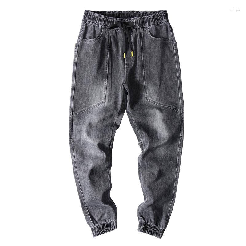 Men's Pants Casual Jeans Men Spring Autumn Fashion High-quality Elastic Brand Belt Big Pocket Man Drop, Gray 
Men's Pants Casual Jeans Men Spring Autumn Fashion High-quality Elastic Brand Belt Big Pocket Man Drop, Gray