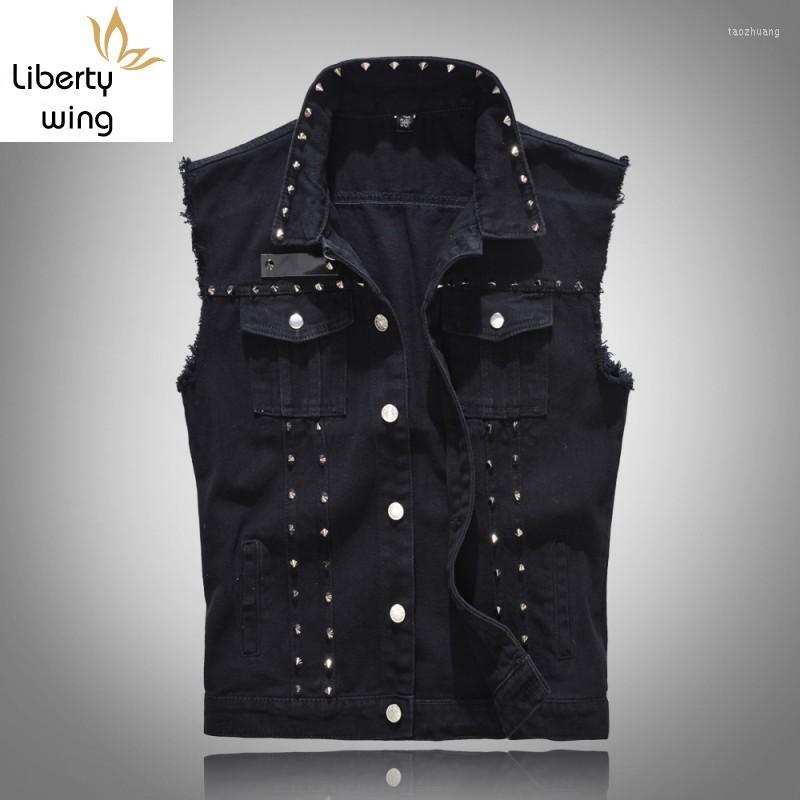 Men's Vests Spring Fashion Mens Casual Denim Cotton Punk Rivets Jean Sleeveless Biker Trucker Jacket Outwear Waistcoat Plus Size 5XL, Black
Men's Vests Spring Fashion Mens Casual Denim Cotton Punk Rivets Jean Sleeveless Biker Trucker Jacket Outwear Waistcoat Plus Size 5XL, Black