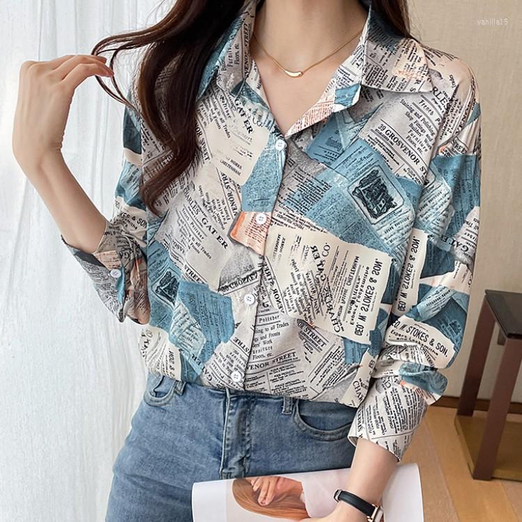 Women' Blouses 2022 Autumn Office Lady Blusa Turn-down Collar Vintage Letter Print Elegant Chiffon Women Long Sleeve Casual Loose Shirt, Photo color
Women' Blouses 2022 Autumn Office Lady Blusa Turn-down Collar Vintage Letter Print Elegant Chiffon Women Long Sleeve Casual Loose Shirt, Photo color