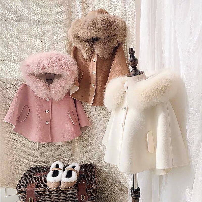 INS Children faux fur hooded poncho winter Kids woolen cloaks girl thicken warm shawl princess cape Christmas clothing A9292, Pink
INS Children faux fur hooded poncho winter Kids woolen cloaks girl thicken warm shawl princess cape Christmas clothing A9292, Pink
