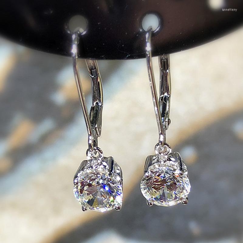 Backs Earrings Trendy Female White Zircon Charm Silver Color Clip For Women Bride Crystal Round Wedding
Backs Earrings Trendy Female White Zircon Charm Silver Color Clip For Women Bride Crystal Round Wedding