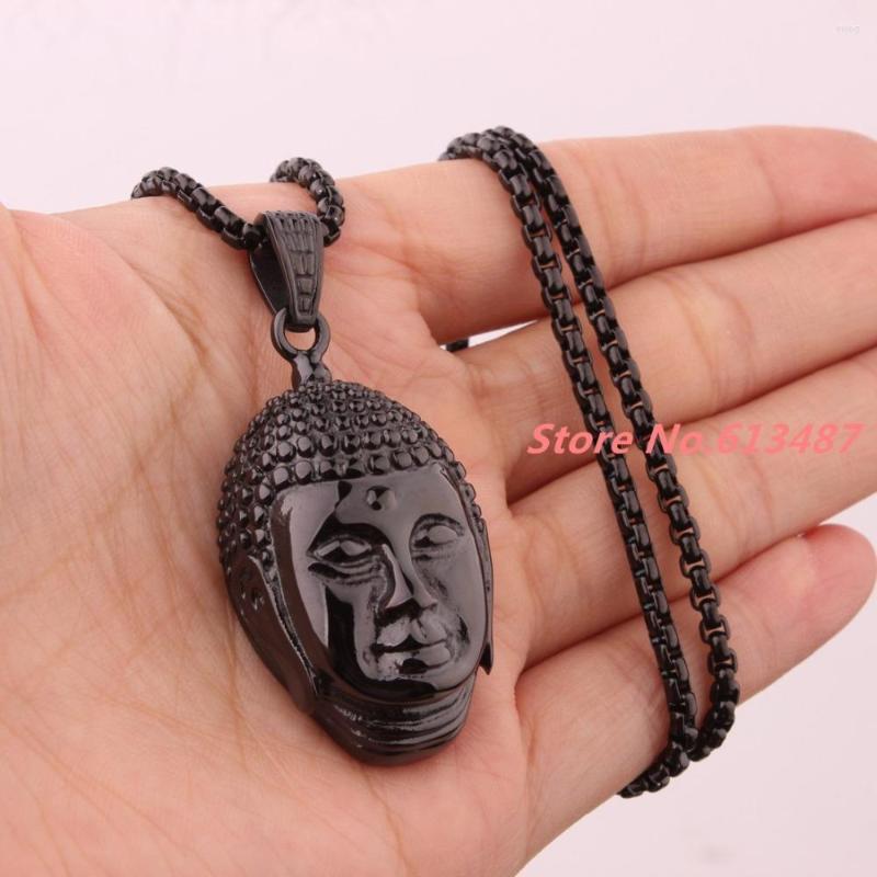 Pendant Necklaces 1.41" 0.94" 28g Religious Punk 316L Stainless Steel Black Tone Buddha Head Jewelry Mens Womens Necklace
Pendant Necklaces 1.41" 0.94" 28g Religious Punk 316L Stainless Steel Black Tone Buddha Head Jewelry Mens Womens Necklace