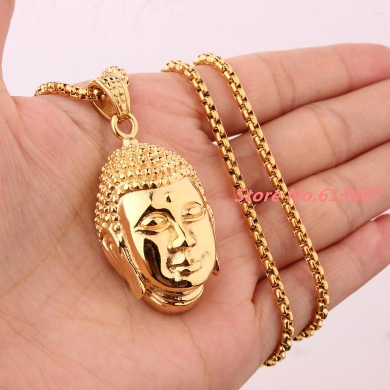 Pendant Necklaces 35.7 24mm 28g Selling 316L Stainless Steel Gold Buddha Head Jewelry Mens Womens Necklace Xmas Gif
Pendant Necklaces 35.7 24mm 28g Selling 316L Stainless Steel Gold Buddha Head Jewelry Mens Womens Necklace Xmas Gif
