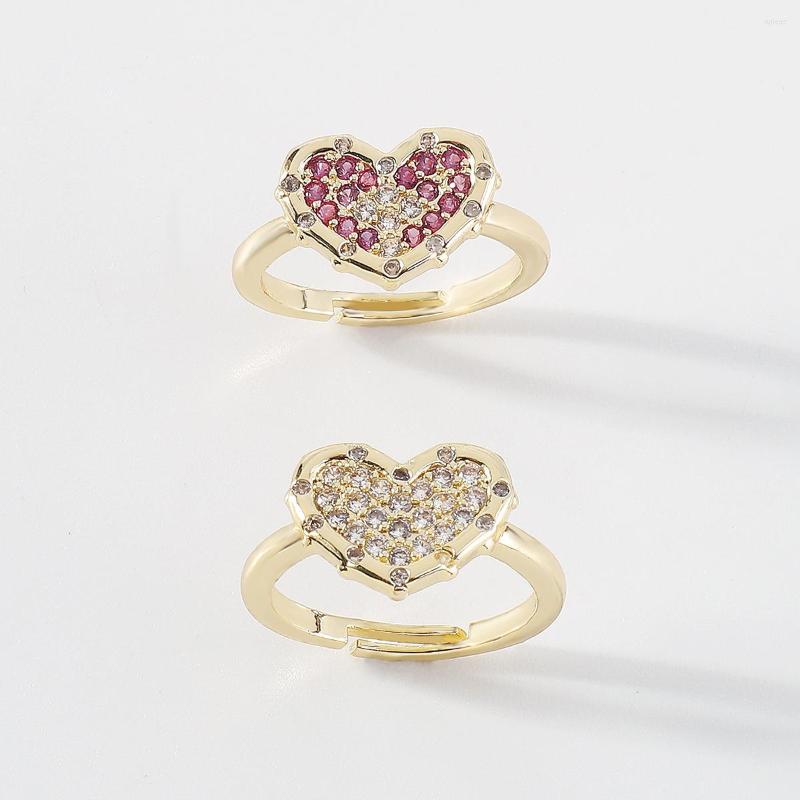 Wedding Rings Exquisite Inlaid Love Zircon For Women Red Clear Crystal Heart Engagement Ring Bride Party Jewelry Lover Gift
Wedding Rings Exquisite Inlaid Love Zircon For Women Red Clear Crystal Heart Engagement Ring Bride Party Jewelry Lover Gift