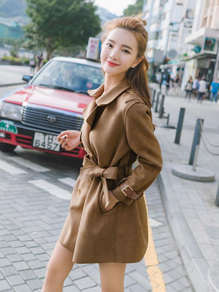Women's Leather Autumn Spring Long Faux Suede Coat Women Plus Size Fall Ladies Korean Brown Khaki Fashion Trench Clothes
Women's Leather Autumn Spring Long Faux Suede Coat Women Plus Size Fall Ladies Korean Brown Khaki Fashion Trench Clothes
