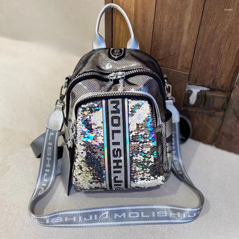 Evening Bags Sparkle Sequines Women's Backpack Trendy Rivet Ita Bag Pack Luxury Designer Shoulder Sac A Dos Female Mochila, Black
Evening Bags Sparkle Sequines Women's Backpack Trendy Rivet Ita Bag Pack Luxury Designer Shoulder Sac A Dos Female Mochila, Black