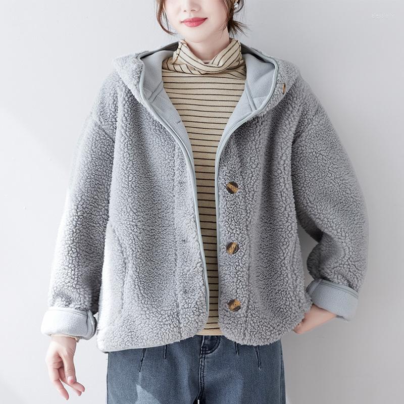 Women's Jackets 2022 Autumn Winter Windproof Warm Long Velvet Loose Hooded Short Coat Women Jacket, Black
Women's Jackets 2022 Autumn Winter Windproof Warm Long Velvet Loose Hooded Short Coat Women Jacket, Black