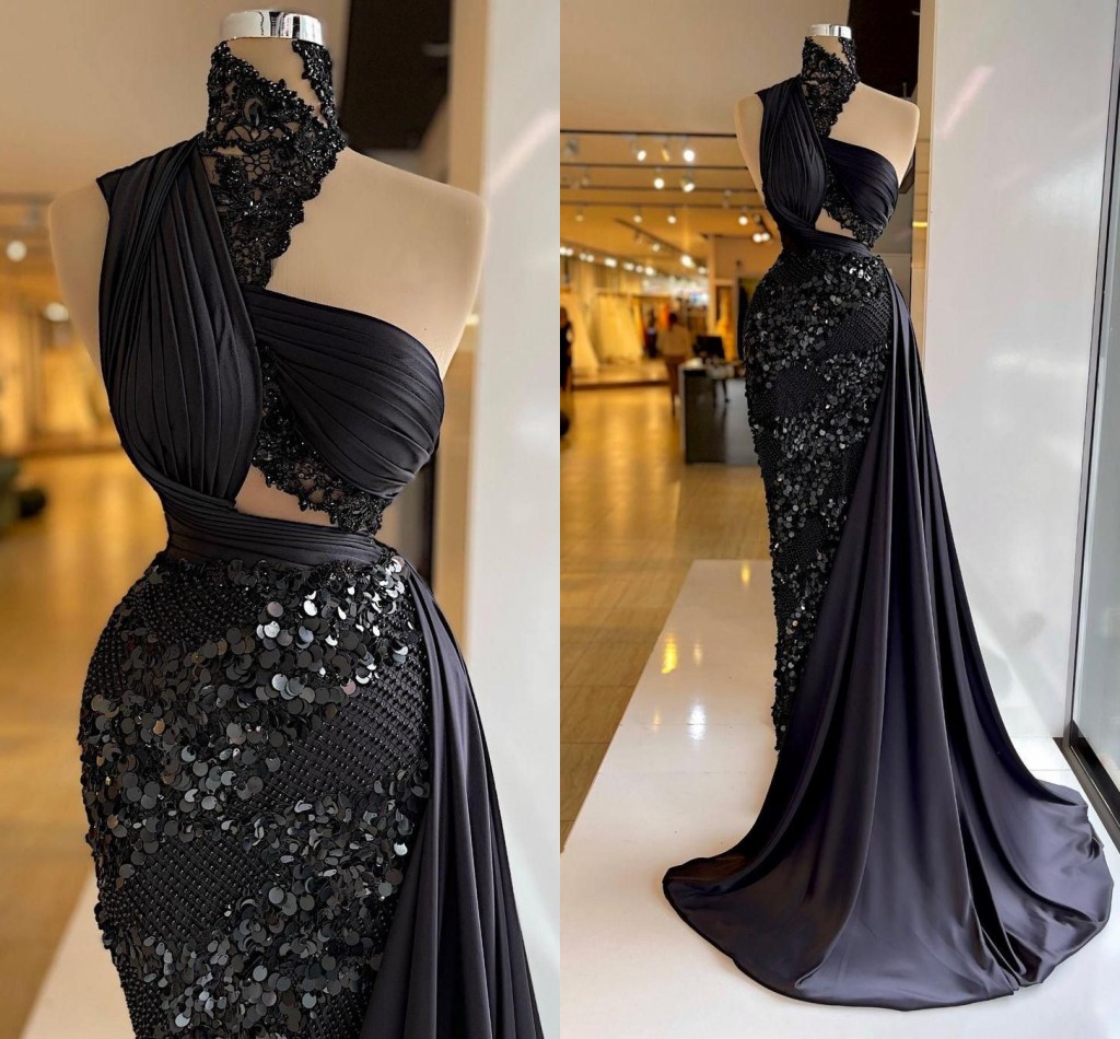 Glamorous High Neck Evening Dresses One Shoulder Beaded Sequins Sleeveless black Women Formal Floor Length prom Pageant Gowns, Light yellow
Glamorous High Neck Evening Dresses One Shoulder Beaded Sequins Sleeveless black Women Formal Floor Length prom Pageant Gowns, Light yellow