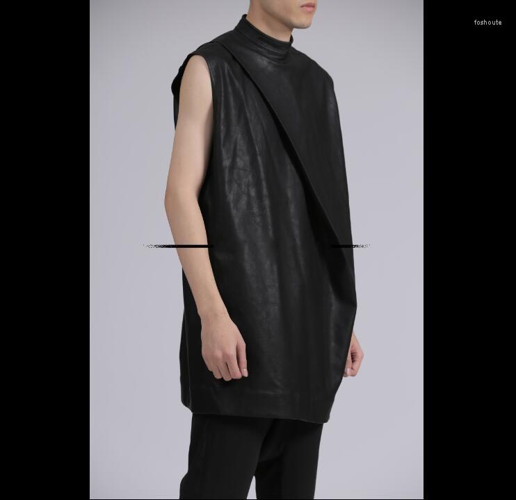Men's Vests 2022 Men's Clothing Hair Stylist Walking Show Front Folding Imitation Leather Sleeveless PU Vest Plus Size Male Singer, Black
Men's Vests 2022 Men's Clothing Hair Stylist Walking Show Front Folding Imitation Leather Sleeveless PU Vest Plus Size Male Singer, Black