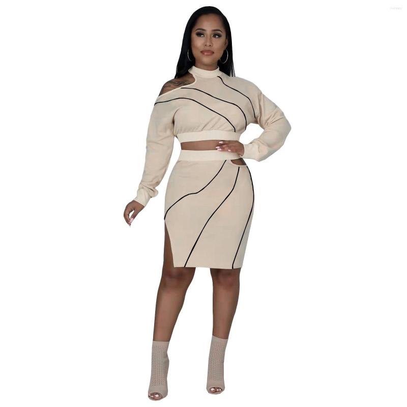 Work Dresses Fashion Woman Dress Sets European Style 2 Piece Casual Crop Top And Skirt Sweatsuit, Khaki
Work Dresses Fashion Woman Dress Sets European Style 2 Piece Casual Crop Top And Skirt Sweatsuit, Khaki