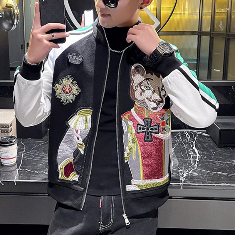 Men's Jackets 2022 Luxury Embroidery Dog Head Pattern Men Jacket High Quality Contrasting Colors Crown Social Club Outfits Jaqueta Masculina, Black
Men's Jackets 2022 Luxury Embroidery Dog Head Pattern Men Jacket High Quality Contrasting Colors Crown Social Club Outfits Jaqueta Masculina, Black