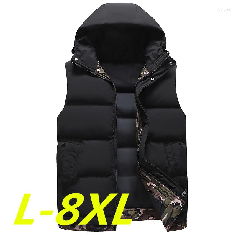 Men's Vests Autumn Winter Men Cotton Vest Jacket Solid Color Sleeveless Hood Waistcoat Male Casual Coat Plus Size 8XL 7XL 6X, Red
Men's Vests Autumn Winter Men Cotton Vest Jacket Solid Color Sleeveless Hood Waistcoat Male Casual Coat Plus Size 8XL 7XL 6X, Red
