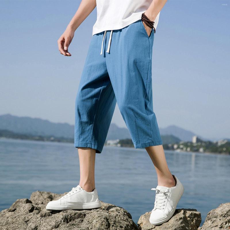 Men's Pants 2022 Men Cropped Trousers Fashion Summer Casual Solid Drawstring Elastic Waist Men's Cotton Linen, Black
Men's Pants 2022 Men Cropped Trousers Fashion Summer Casual Solid Drawstring Elastic Waist Men's Cotton Linen, Black