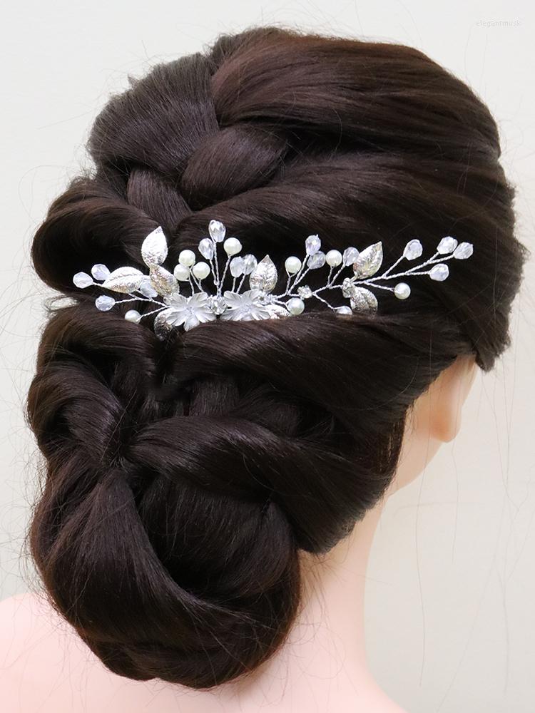 Headpieces Trendy Silver Leaf Elegant Wedding Hair Comb Crystal Pearl Party Accessories Romantic Bridal Accessory Banquet Jewelry
Headpieces Trendy Silver Leaf Elegant Wedding Hair Comb Crystal Pearl Party Accessories Romantic Bridal Accessory Banquet Jewelry