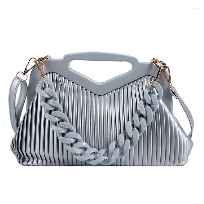 Evening Bags Ansloth 2022 Luxury Handbag Women Crossbody Striped Pleated Shoulder Female Chain Designer PU Tote HPS1183, Black
Evening Bags Ansloth 2022 Luxury Handbag Women Crossbody Striped Pleated Shoulder Female Chain Designer PU Tote HPS1183, Black