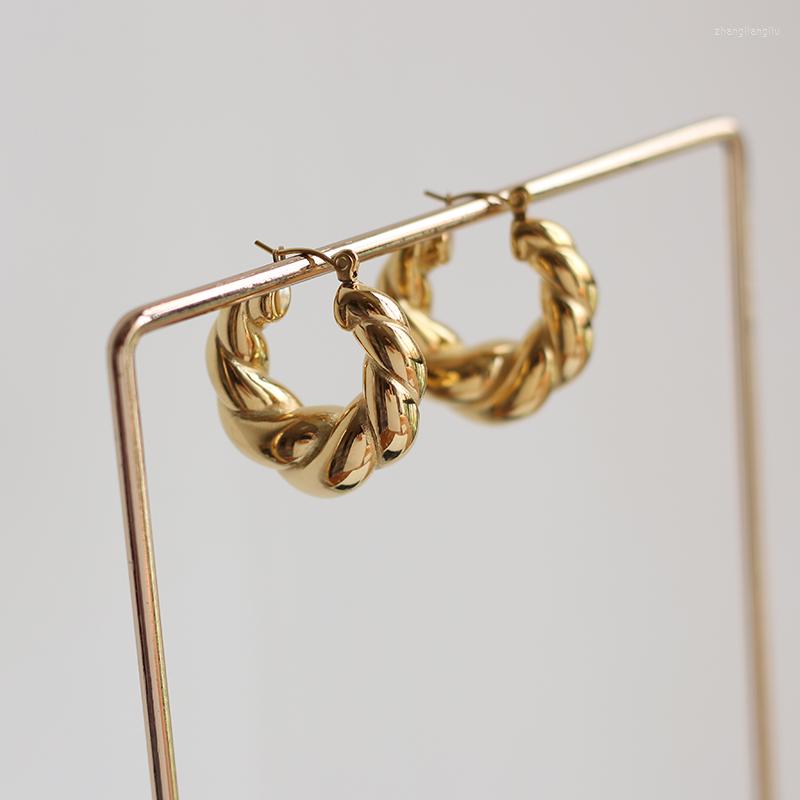Hoop Earrings Stainless Steel Solid Croissants Twist For Women Statement Classic Circle Jewelry
Hoop Earrings Stainless Steel Solid Croissants Twist For Women Statement Classic Circle Jewelry