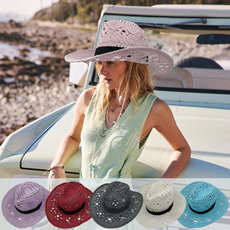Wide Brim Hats Fashion For Sun Visor Hat Western Cowgirl Foldable Cowboy Sunshade Straw Men Women Outdoor Drop
Wide Brim Hats Fashion For Sun Visor Hat Western Cowgirl Foldable Cowboy Sunshade Straw Men Women Outdoor Drop