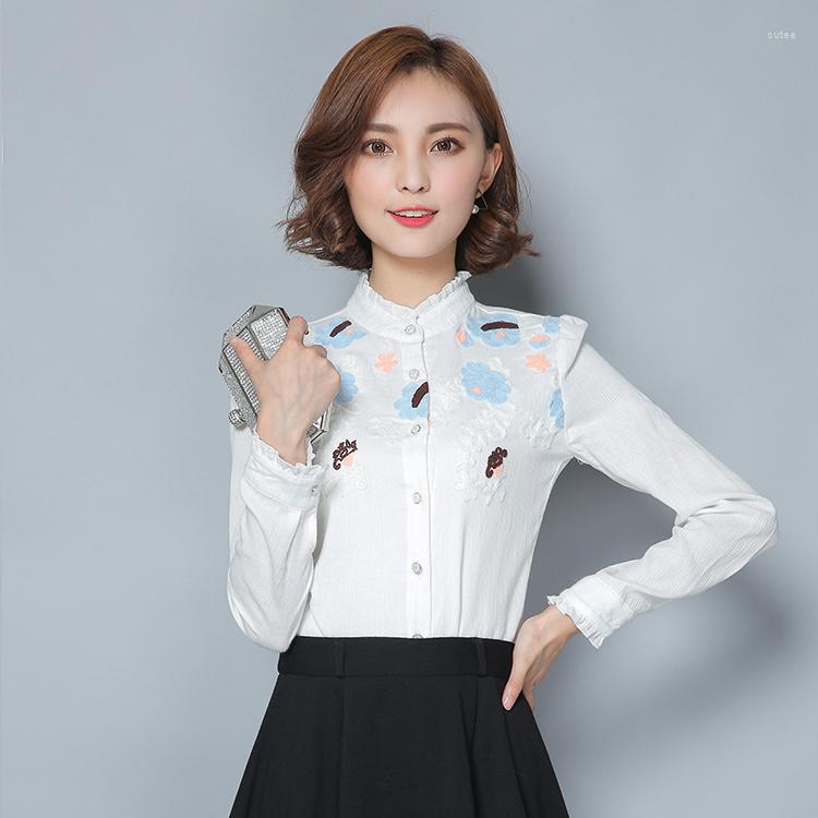 Women' Blouses Autumn Korean Wood Ear Collar Shirt Wear Chiffon Printing Slim, White
Women' Blouses Autumn Korean Wood Ear Collar Shirt Wear Chiffon Printing Slim, White