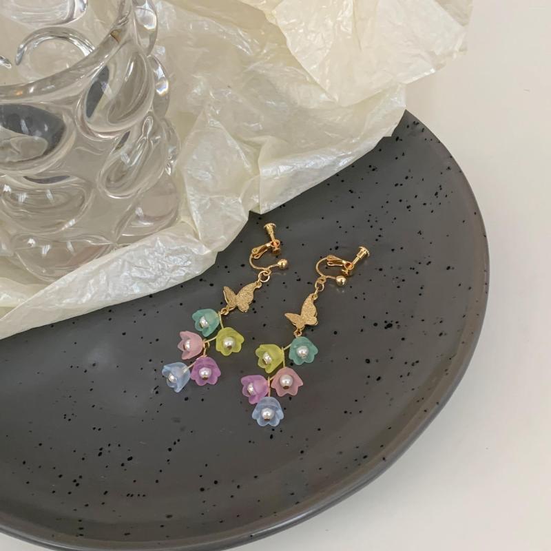 Backs Earrings Korean Ins Style Fairy Lily Flower Tassel Sweet Contrast Color Female Butterfly Long Clip On Non Pierced Ears
Backs Earrings Korean Ins Style Fairy Lily Flower Tassel Sweet Contrast Color Female Butterfly Long Clip On Non Pierced Ears