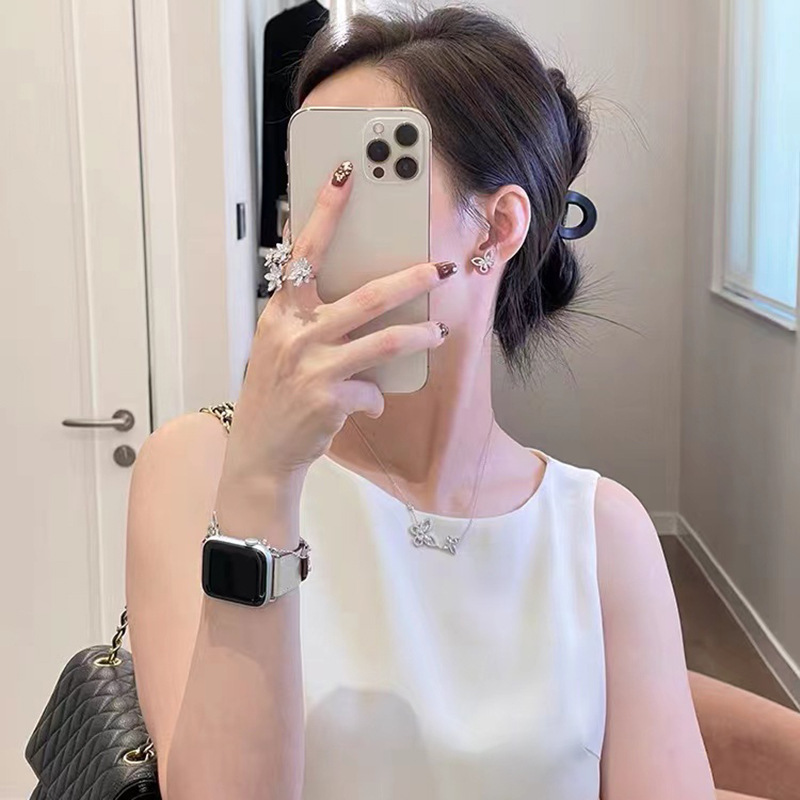 Sparkling Luxury Jewelry Wedding Rings Elegant Ins Top Sell 925 Sterling Silver Pave White Sapphire CZ designer Diamond Gemstones Party Women Open Rin