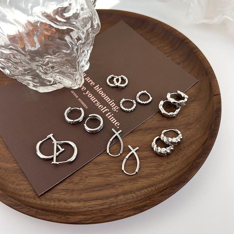 Hoop Earrings Personality Multi Styles Silver Color Metallic For Women Letter Cross Geometric Earring French Minimalist Jewelry
Hoop Earrings Personality Multi Styles Silver Color Metallic For Women Letter Cross Geometric Earring French Minimalist Jewelry