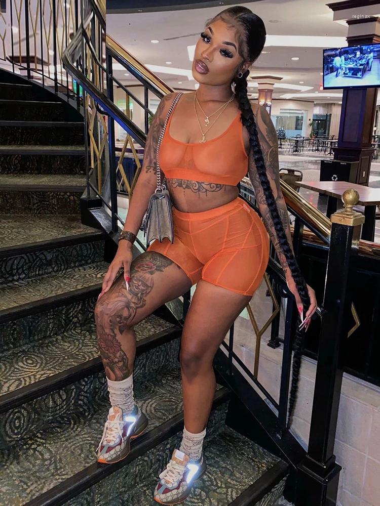 Women' Tracksuits Sexy Sheer Mesh Transparent Two Piece Sets Summer Y2k Clothes For Women Club Outfits Slim Tank Crop Tops And Biker Shorts, Black
Women' Tracksuits Sexy Sheer Mesh Transparent Two Piece Sets Summer Y2k Clothes For Women Club Outfits Slim Tank Crop Tops And Biker Shorts, Black