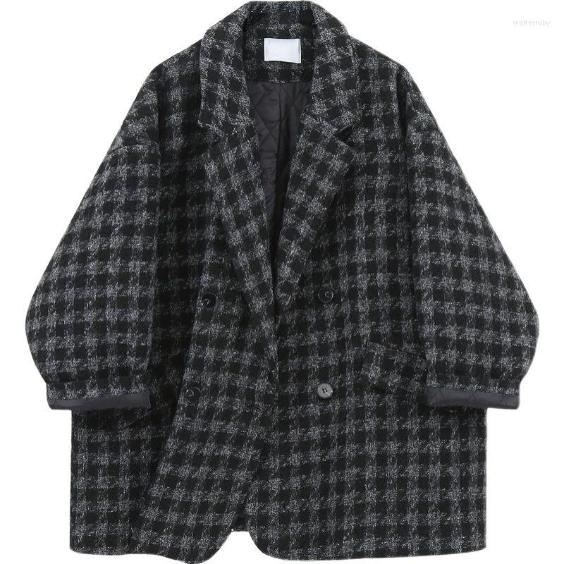 Women's Suits 2022 Arrival Autumn Winter Korean Style Women Long Sleeve Plaid Blazers All-matched Polyester Single Breasted Coat P667, Gray
Women's Suits 2022 Arrival Autumn Winter Korean Style Women Long Sleeve Plaid Blazers All-matched Polyester Single Breasted Coat P667, Gray