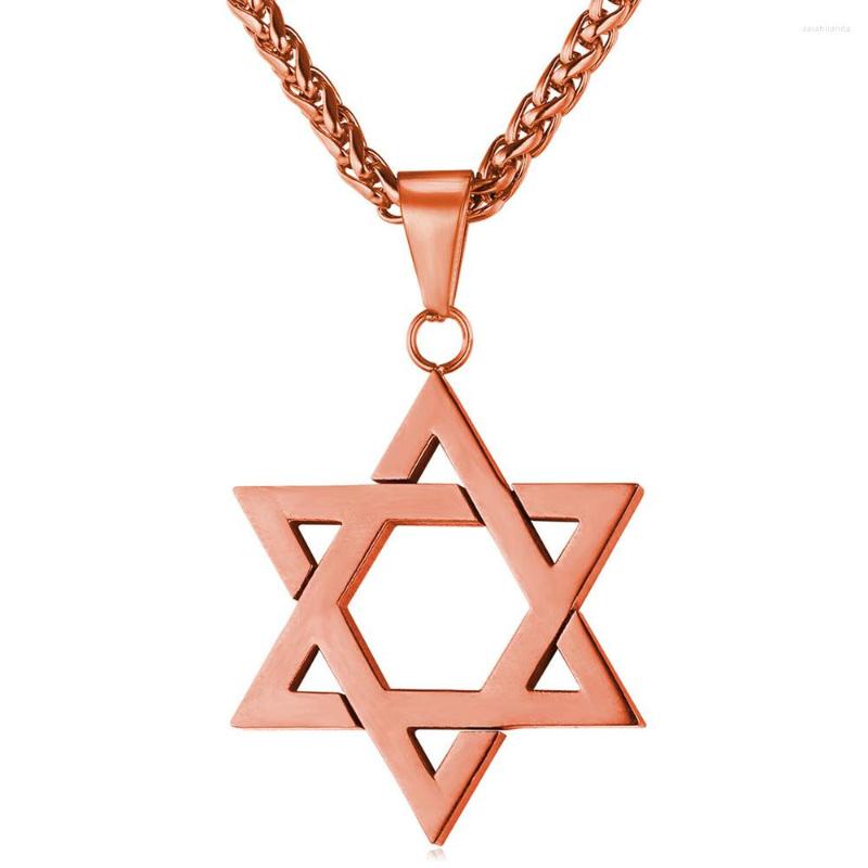 Pendant Necklaces Collare Magen David Star Men Chain & Pendants Women Stainless Steel Rose Gold Color Israel Jewish Jewelry P572
Pendant Necklaces Collare Magen David Star Men Chain & Pendants Women Stainless Steel Rose Gold Color Israel Jewish Jewelry P572