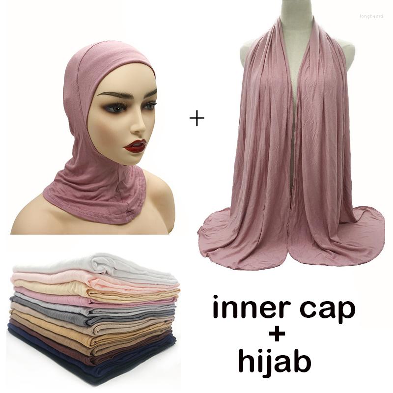 Scarves Jersey Scarf Women Two Piece Set Elasticity Cotton Turban Hat Shawl Elegant Modest Muslim Hijab Good Quality
Scarves Jersey Scarf Women Two Piece Set Elasticity Cotton Turban Hat Shawl Elegant Modest Muslim Hijab Good Quality